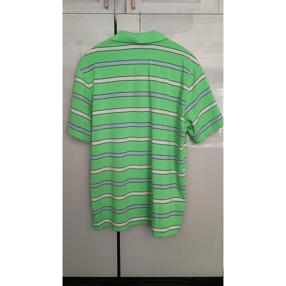 Nike Golf BUNDLE (3 ) Dri-FIT polos Sz Medium green,yellow & Navy activewear